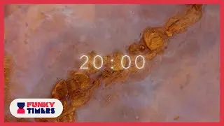20 Minute 4K Colourful Ink and Sand Macro Countdown Timer | Chilled, Ambient, Cinematic Music