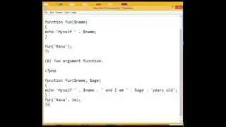 PHP Tutorial - Function (PHP For Beginners)