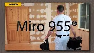 Surface preparation of walls and ceilings with the Mirka Miro 955
