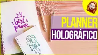 Fazendo capa hologr&aacute;fica de #planner espiral com Mimo Stamping