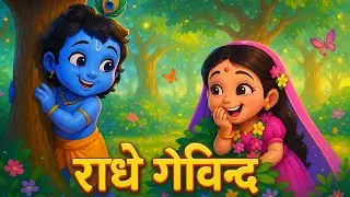 Radha Krishna Bhajan | Radhe Govinda Song | Little Krishna Cartoon Story |बाल कृष्ण भजन #radheradhe