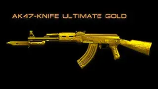 CrossFire : AK-47 Knife Ultimate Gold  ft. M200 Cheytac Graffiti