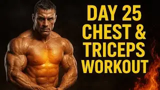 Day-25 CHEST & TRICEPS WORKOUT | Most Important Push Day Exercises | Muscle Pump Vlog 💪🔥