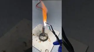 Burning magnesium metal 🔥 #science #chemistry #experiment
