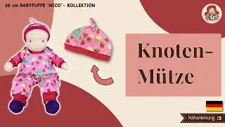 DIY M&uuml;tze mit Knoten | Sami Babypuppe Schnittmuster #6.3 &bull; Sami Dolls Tutorials