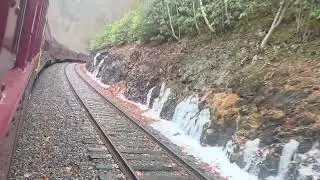 Train Ride in Lehigh Gorge Scenic Railway. Jim Thorpe , Pennsylvania 