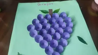 DIY || Grapes || Kindergarten kids activity for LKG|| UKG || Class 1