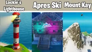 Land at Lockie's Lighthouse, Apres Ski and Mount Kay Locations -(FORTNITE CHAPTER SEASON 2)
