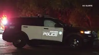 Anaheim police car involved traffic collision 