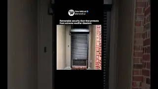 A RETRACTABLE SECURITY DOOR BUILT FOR NATURAL DISASTERS