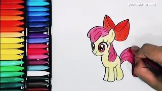 Learn to Draw and Color Apple Bloom from MLP in the Most Adorable Way!