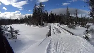 Cross Country Skiing on Maine Huts & Trails Day 2