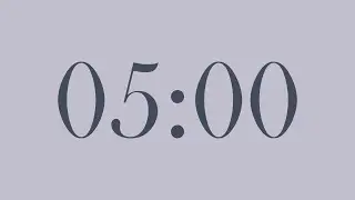 5-Minute Countdown Timer | Grey Suit &times; River Bed