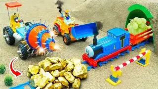 DIY Tunnel Boring Machine for Sand Mountain Excavation Crane , Mini Construction | Gogo Diy Tractor