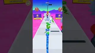 snake run 3d game part 6 new play win #gaming #snakegame