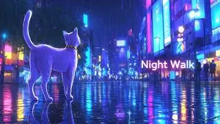 Midnight City Glow &ndash; Neon Rain Walk Series