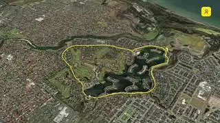 Sanctuary Lakes, Point Cook | Virtual Running Films #treadmillrunning