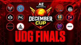 [LIVE] DECEMBER CUP UDG FINALS || 12 TEAMS || TOP 6 CLASH WITH PROS.
