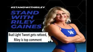 Bud Light college football tweet ratioed, most liked comment is pic of Riley Gaines