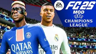 PSG vs Real Madrid Ft. Mbappe, Osimhen | Finale Champions League | EA FC 25 MOD