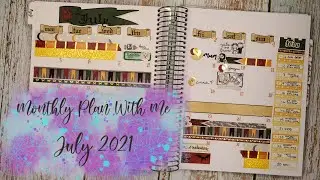 Monthly Plan With Me ✿ Erin Floto Designs ✿ Functional Flexi Planner ✿ Tilly Journals ✿ July 2021