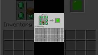 Minecraft me craft a emerald chest #minecraft #mcpe​ #shorts​ #youtubeshorts
