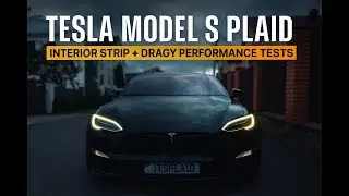 Tesla Model S Plaid: Interior Strip + Dragy 0-100, 100-200 & 1/4 Mile