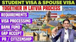 Latvia Spouse Visa Process| Study in Latvia with Spouse & Kid| Student & Spouse Come Together Latvia