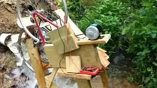 free energy Homemade Hydroelectric Water Wheel