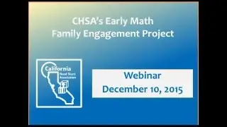 CHSA Early Math Family Engagement Project