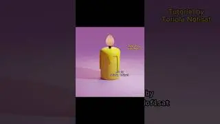 Create a 3d candle on blender for beginner. 3d modeling #blender3d #lowpoly #3dmodeling #shorts