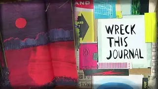 Wreck This Journal : Draw with Scissors || pages 32 to 35