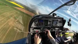 Robin DR400 Touch&Go Etampes LFOX vent de travers avec communications radio