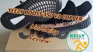 Kelly's UA Yeezy Boost 350 V2 COPPER SPLY-350 Details & Unboxing Review