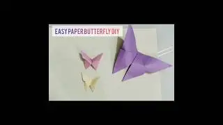 Without Glue paper Butterfly origami #shorts #viral #trending
