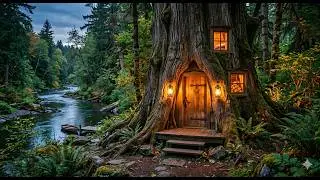 I spent 100 hours building a wooden shelter under a thousand-year-old tree.
