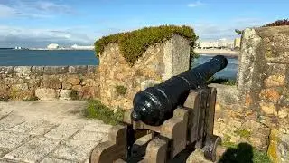 Portugal 73 Matosinhos - Walking｜Via do Castelo do Queijo｜entering a fortress - Castelo do Queijo F…