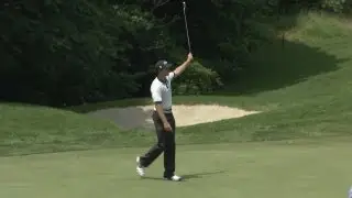 Amateur Patrick Rodgers birdies No. 12 on Saturday of John Deere Classic