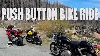 Beautiful Clackamas River ride on a Triumph Thruxton motorcycle 