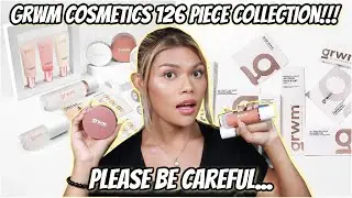 GRWM COSMETICS 126 PIECE COLLECTION REVIEW! BE VERY VERY CAREFUL WITH THIS ONE... (GIVEAWAY)