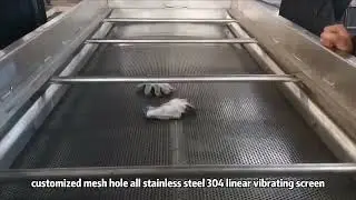 Linear Type Vibrating Screen SS304 Sifter Machine