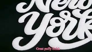 How to iron on Transwonder white puff vinyl