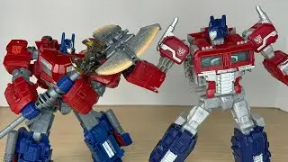 FACE OFF Optimus Prime Video Game Figures Reactivate vs War for Cybertron Action Figure Review