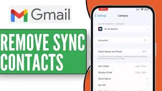How to Remove Sync Contacts from Your Google Account | Turn Off Sync Contacts