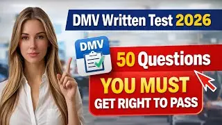 DMV Written Test 2026 – 50 Questions You MUST Get Right to Pass