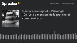 106- Le 3 dimensioni delle pratiche di consapevolezza