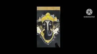 I Created a Charcoal Drawing of Ganesha