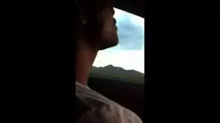 Joanna Coatney and Jeremy Daniels singing in the car