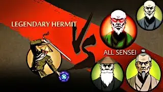 Shadow Fight 2 Legendary Hermit Vs All Sensei