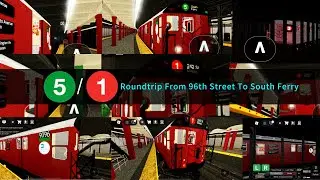 R33ML (5)/(1) Train Roundtrip From 96th Street To South Ferry